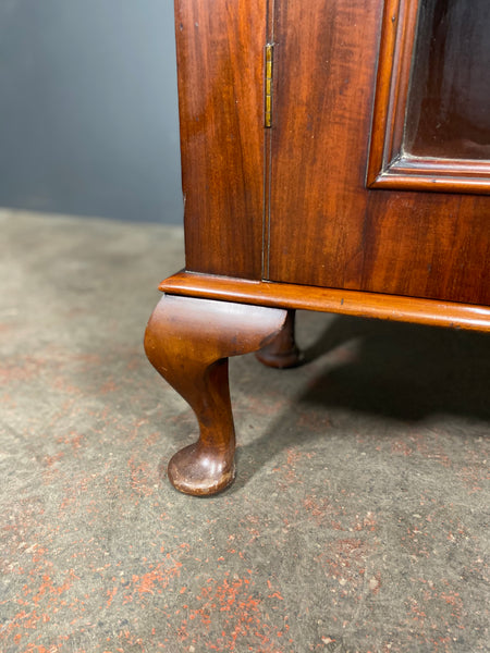 Antique Edwardian Mahogany Glazed Bookcase