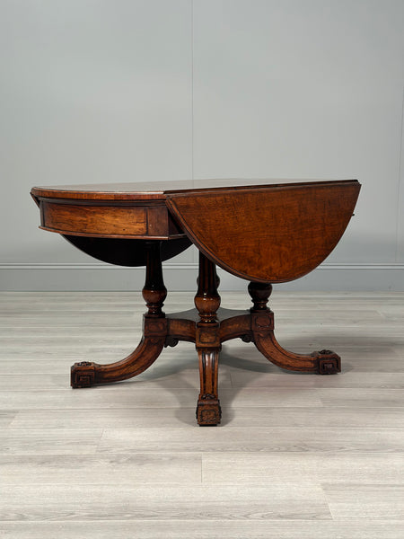 19th Century Rosewood Dropleaf Centre Table