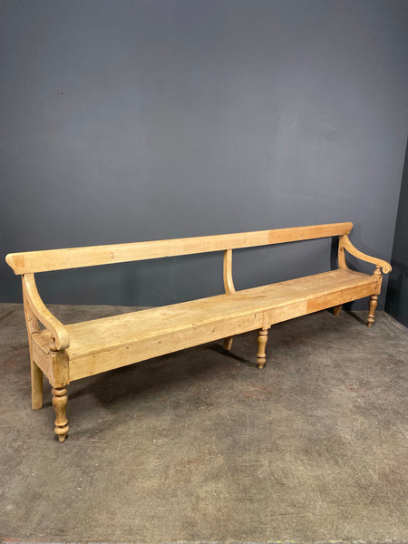 9ft Victorian Pine Bench