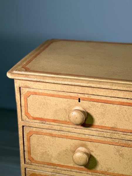 19th Century Pine Chest Of Drawers In Original Paint