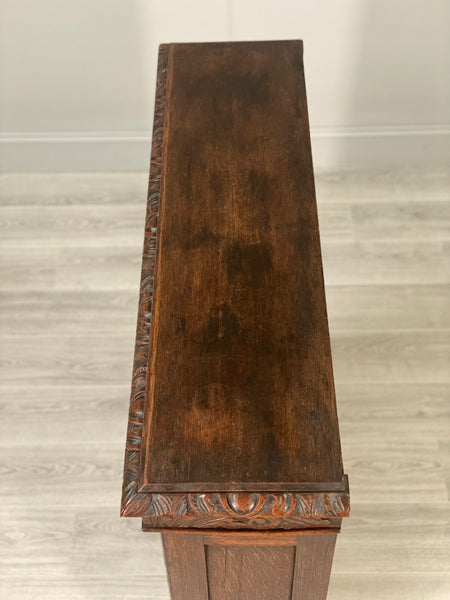 19th Century Carved Oak Cupboard