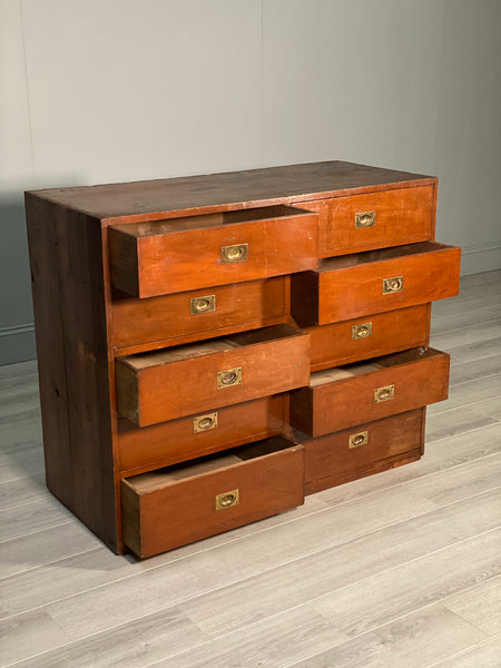 Large 19th Century Bank Of Drawers