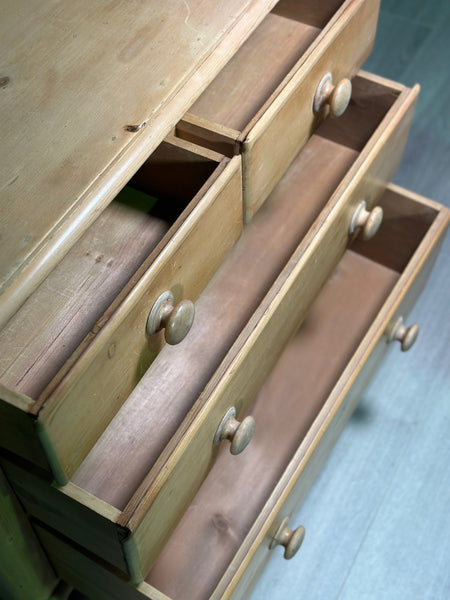 Victorian Pine Chest Of Drawers