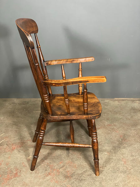 19th Century High Back Elm Windsor Chair