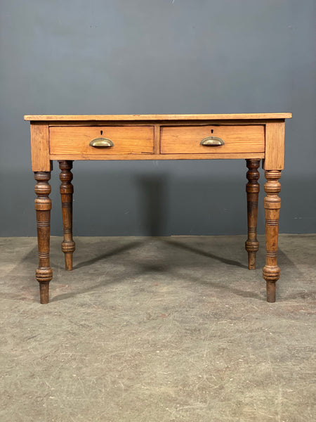 Victorian Pitch Pine Writing Desk