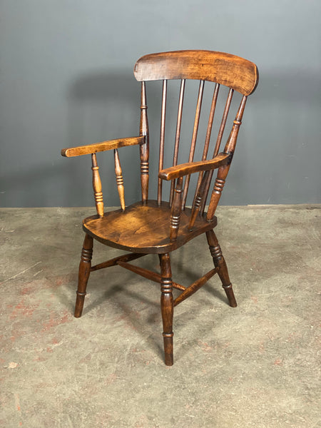 19th Century High Back Elm Windsor Chair