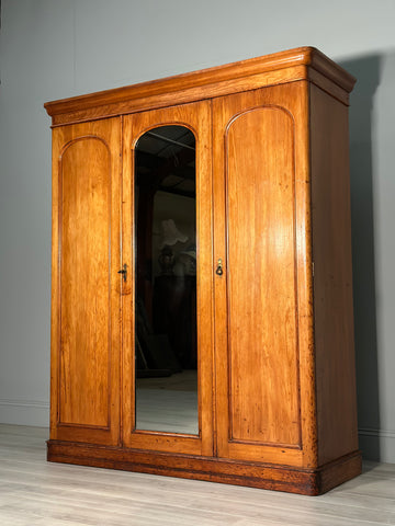 19th Century Fitted Pine Wardrobe