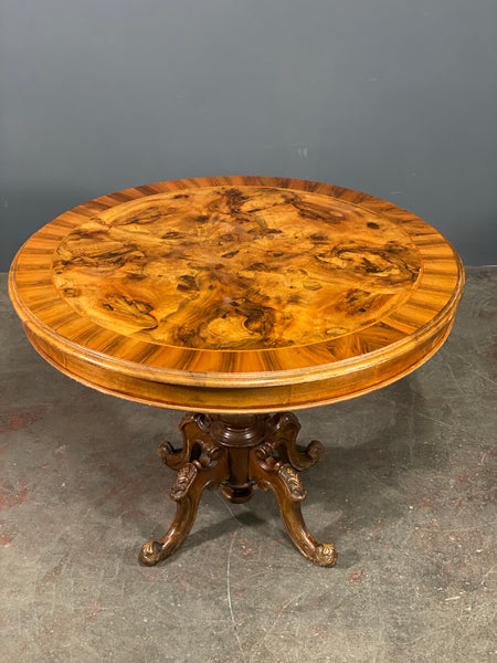 Burr Walnut Centre Table