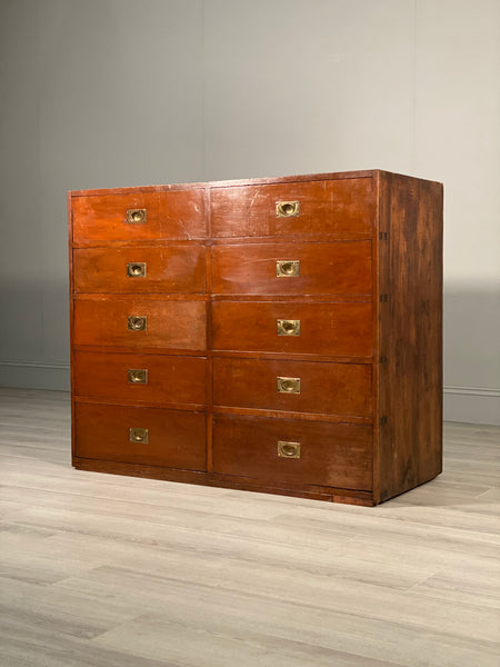 Large 19th Century Bank Of Drawers