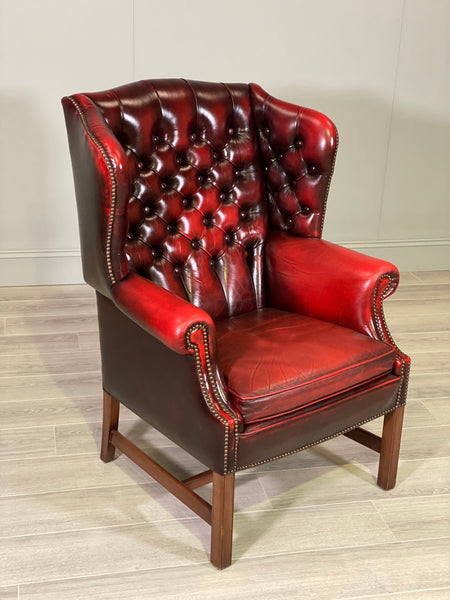 Georgian Style Chesterfield Wingback Armchair