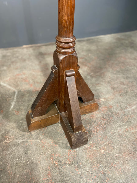 Late Victorian Large Oak Church Pedestal Lectern