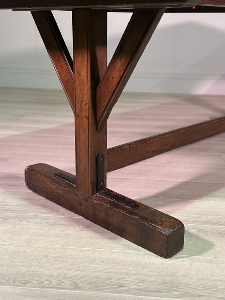 Monumental 19th Century Oak Refectory Table