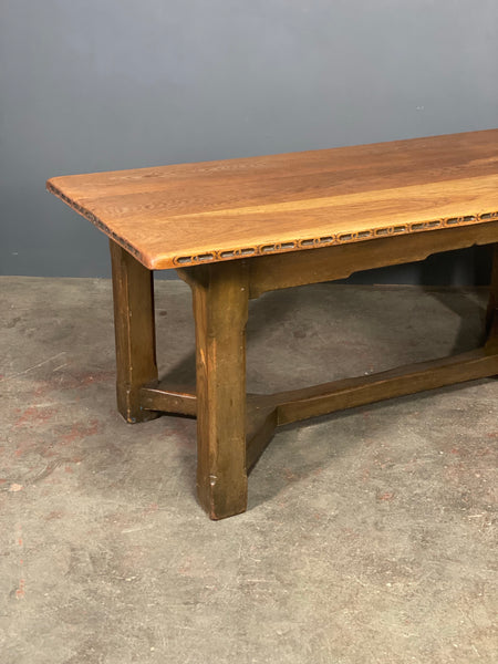 Vintage Oak Hayrake Style Dining Table