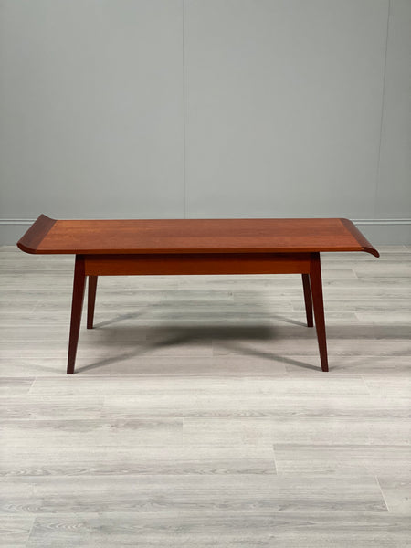 Mid 20th Century Curved Teak Coffee Table