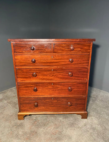 Antique 19th Century Mahogany Chest Of Drawers