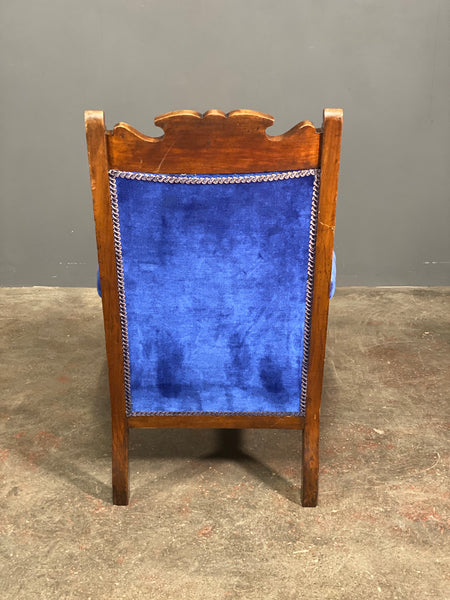 Antique Walnut Library Chair