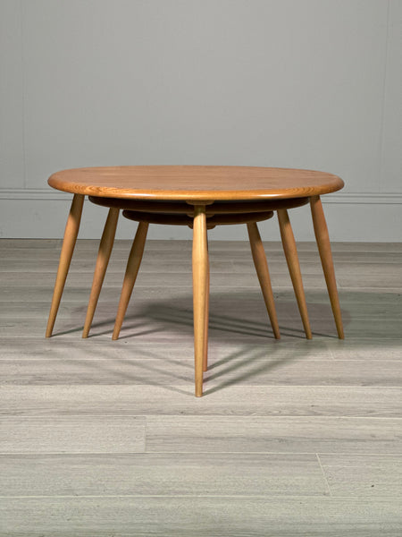 Vintage Ercol Pebble Nest Of Tables