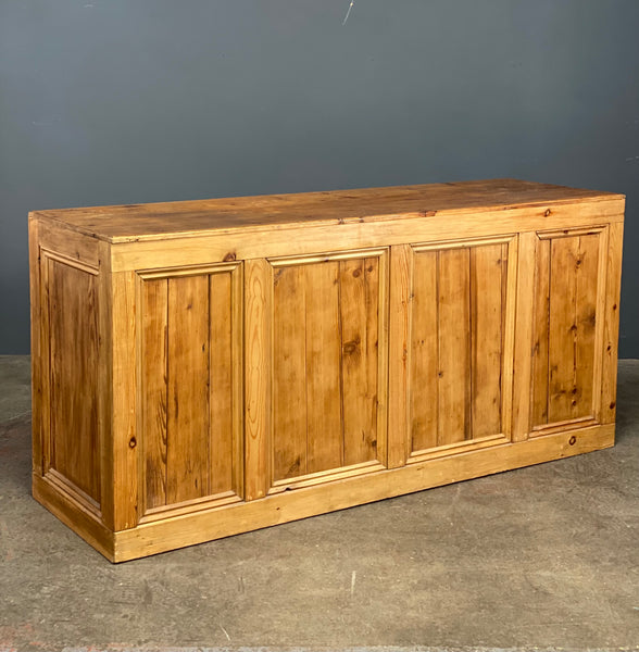 Early 20th Century Pine Shop Counter