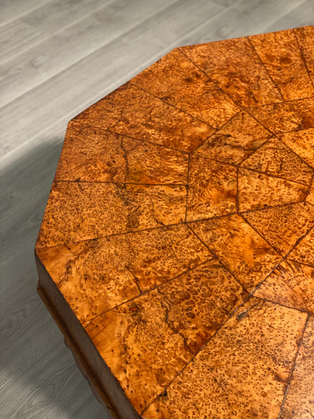 Art Deco Burr Yew Coffee Table