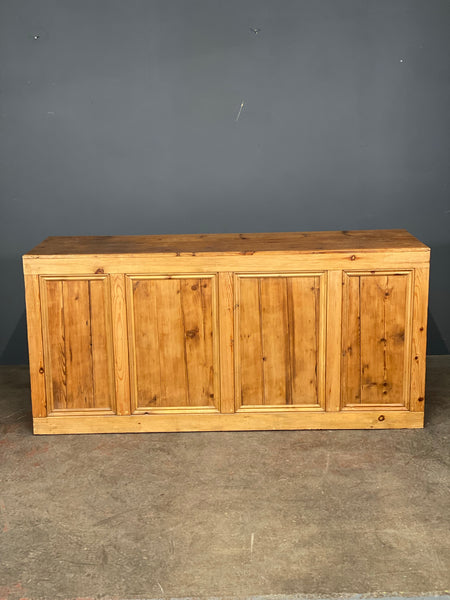 Early 20th Century Pine Shop Counter