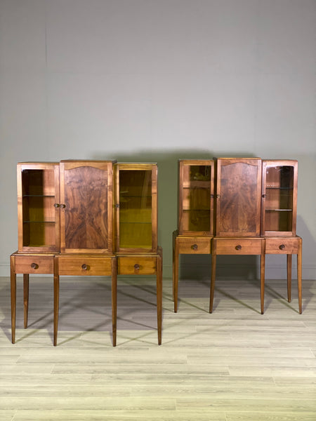 A Pair Of Walnut Cabinets By Arthur Reynolds Of Ludlow