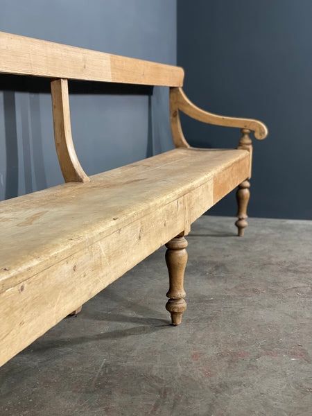 9ft Victorian Pine Bench