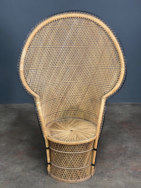 Vintage Rattan Peacock Chair