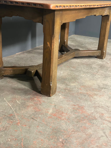 Vintage Oak Hayrake Style Dining Table