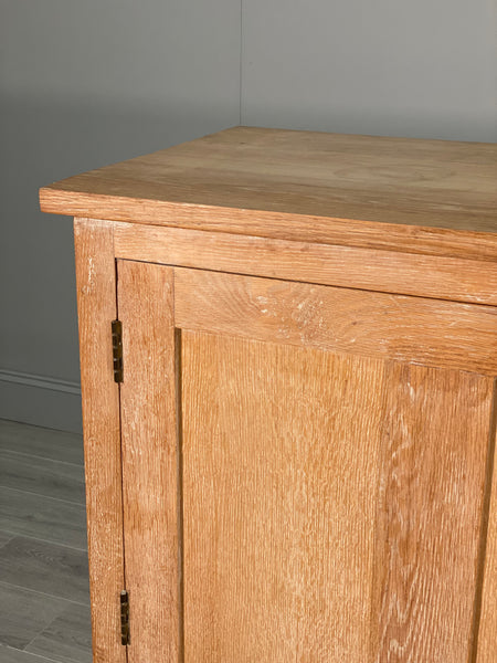 Large Antique Oak School Cupboard