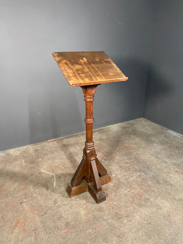 Late Victorian Large Oak Church Pedestal Lectern