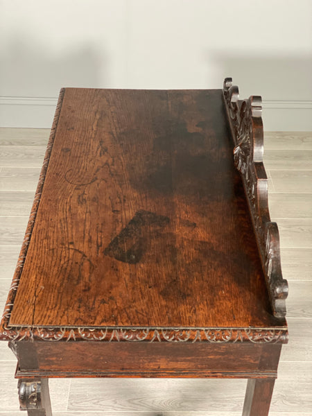 19th Century Carved Oak Greenman Table