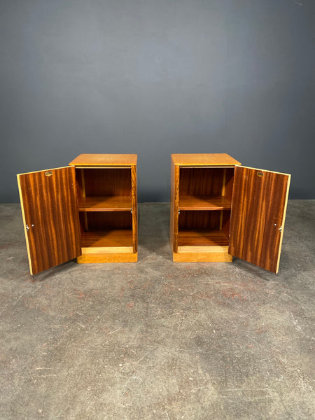 Pair Of Birds Eye Maple Bedside Cabinets By Austinsuite