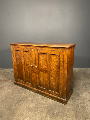Large Antique Early 20th Century Oak School Cupboard
