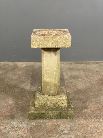 Small York Stone Birdbath