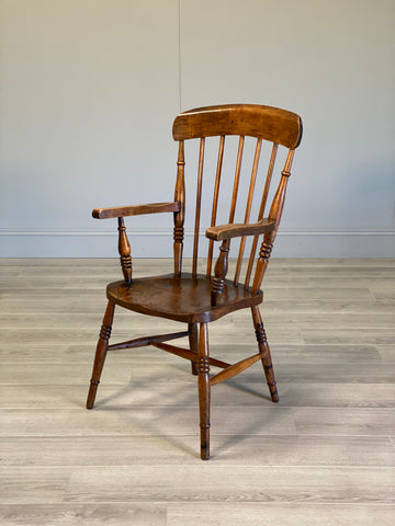 19th Century High Back Elm Windsor Chair