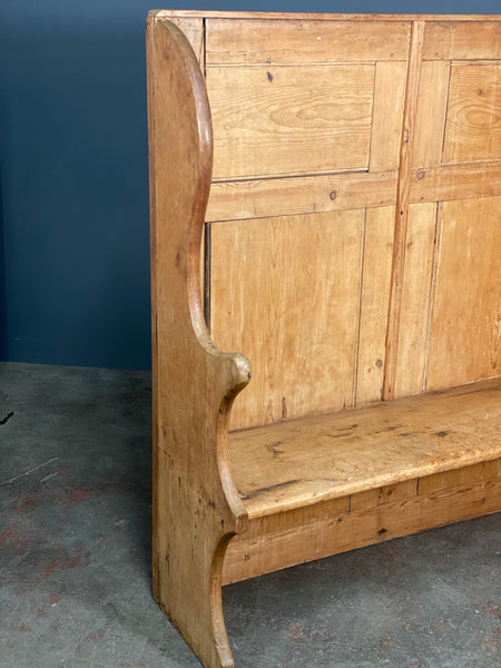 Victorian Pine Oak Settle
