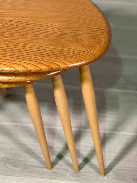 Vintage Ercol Pebble Nest Of Tables
