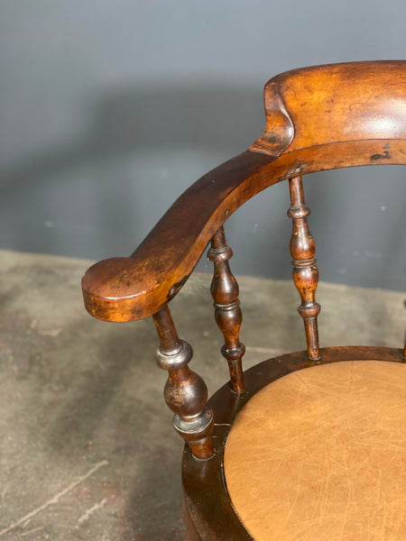 19th Century Captains Swivel Desk Chair