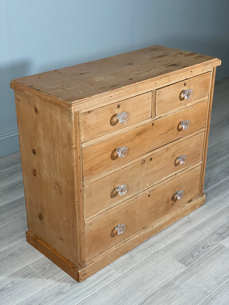 Victorian Pine Chest Of Drawers