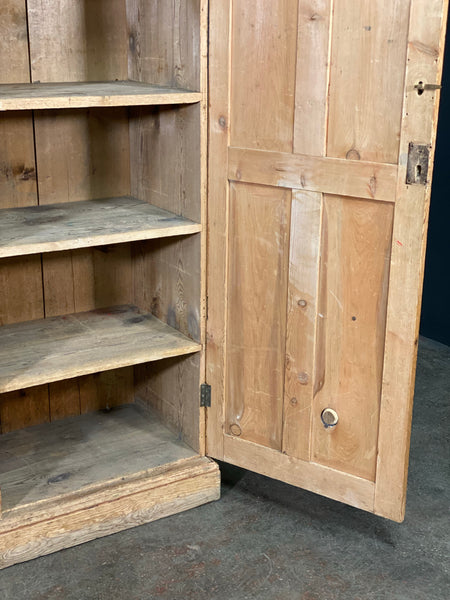 Large Victorian Pine School Housekeepers Cupboard