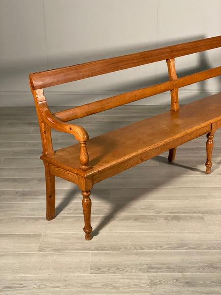Large 19th Century Pine Bench