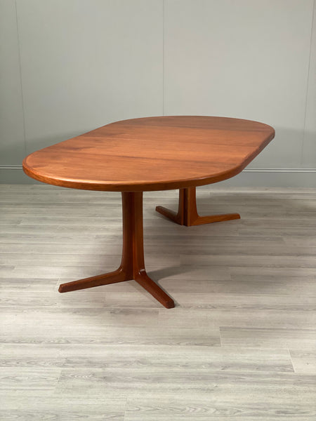 Large Teak Danish Dining Table By Svend A. Madsen