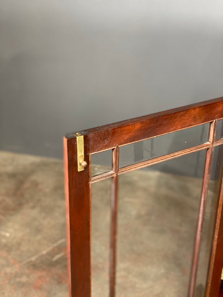 Edwardian Glazed Mahogany Bookcase