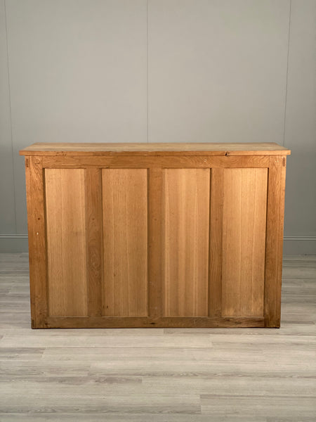 Large Antique Oak School Cupboard