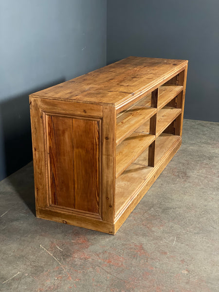 Early 20th Century Pine Shop Counter