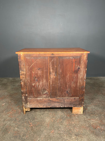 19th Century Pitch Pine Campaign Chest Of Drawers