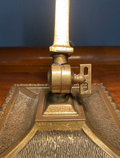 1930’s Art Deco Amronlite Brass Bankers Desk Lamp