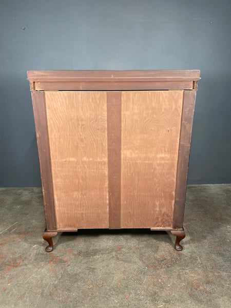 Antique Edwardian Mahogany Glazed Bookcase