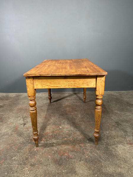 Small Early Victorian Pitch Pine Table