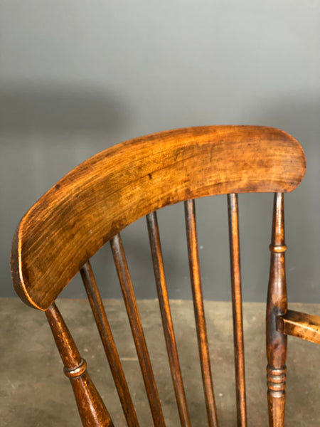 19th Century High Back Elm Windsor Chair